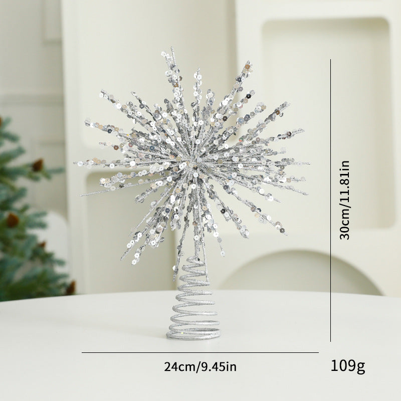 Eight Awn Star Champagne Christmas Decoration Ornaments