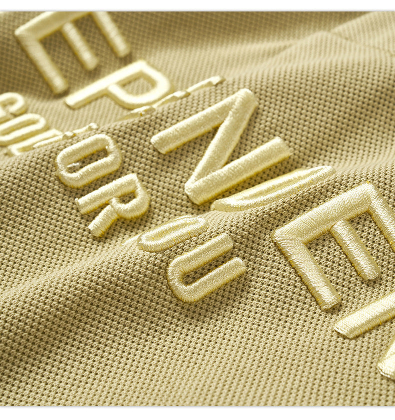 Casual Alphabet Embroidery Tops For Men And Women