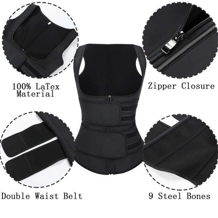 Adjustable Rubber Vest Women's Sculpting High Waist