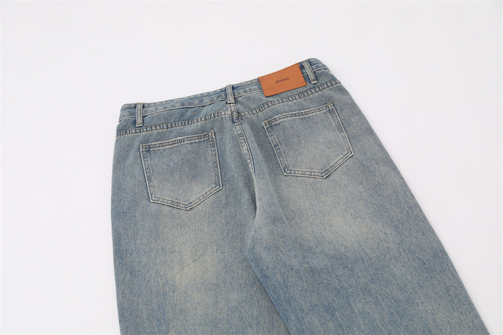 Fashion Straight Washed Jeans For Men