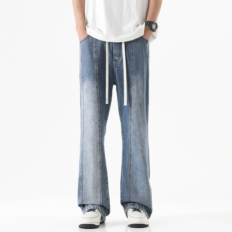 American Fashion Personality Stitching Jeans Men