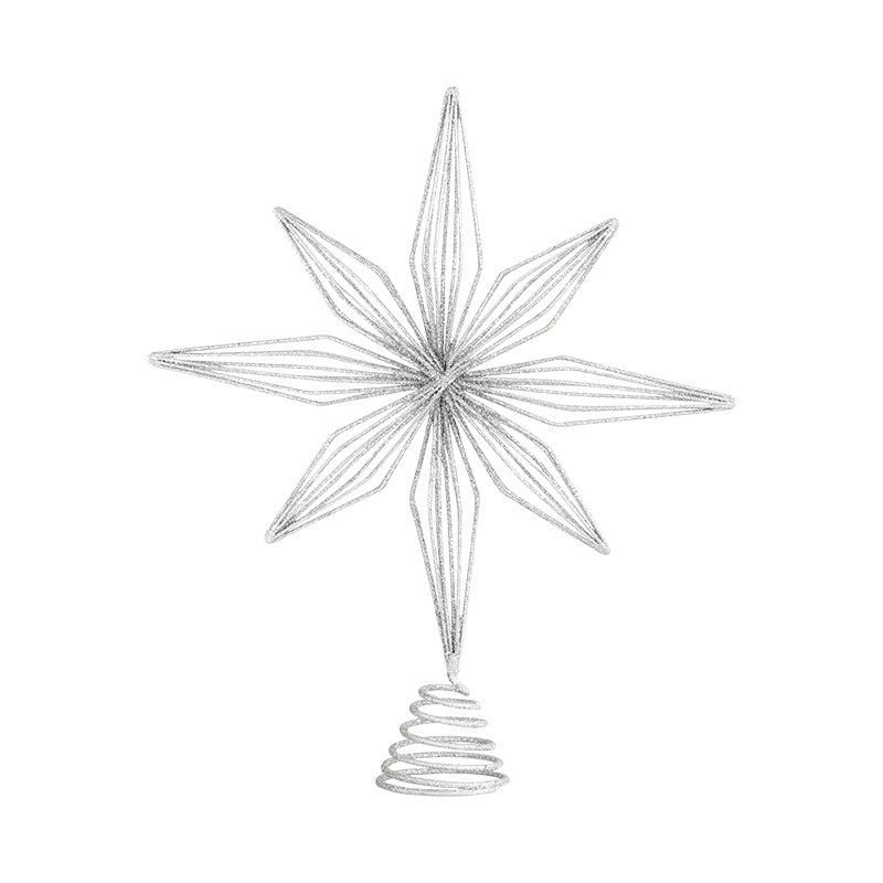 Eight Awn Star Champagne Christmas Decoration Ornaments