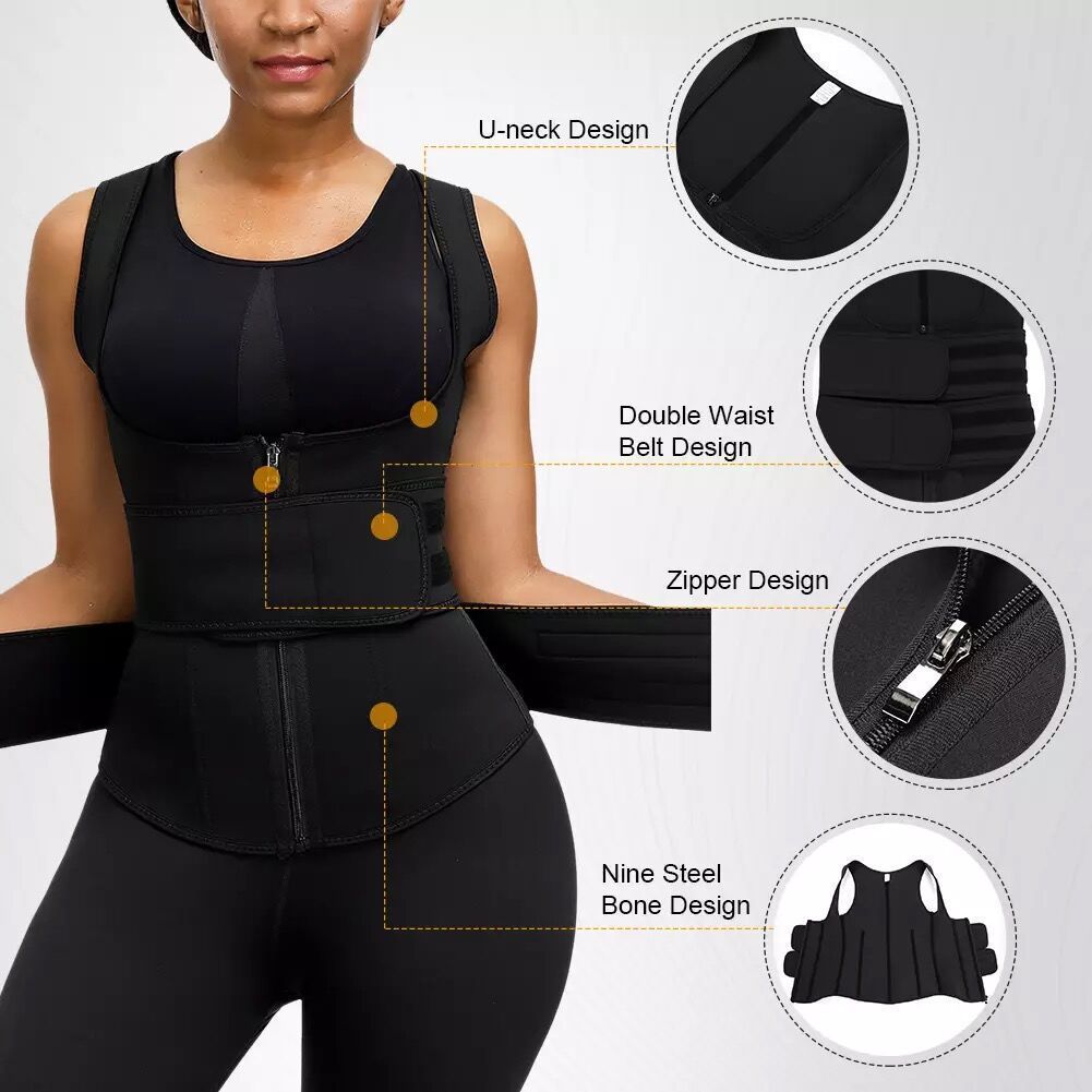 Adjustable Rubber Vest Women's Sculpting High Waist