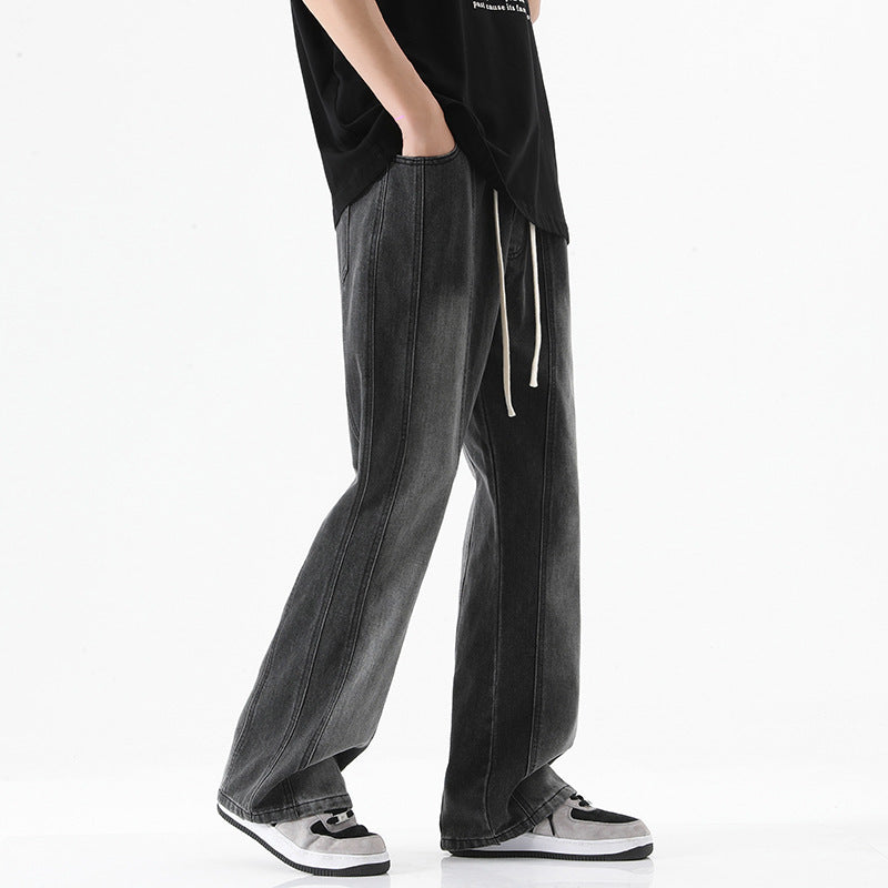 American Fashion Personality Stitching Jeans Men