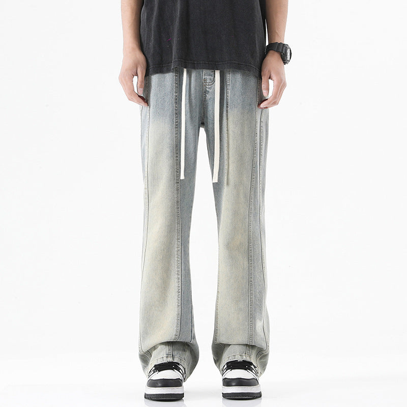 American Fashion Personality Stitching Jeans Men