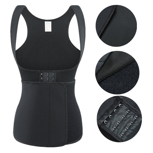 Neoprene Corset Vest Sports Body Sculpting Burst Sweatshirt Breasted Women's Waist Belt Waistband Corset Belt