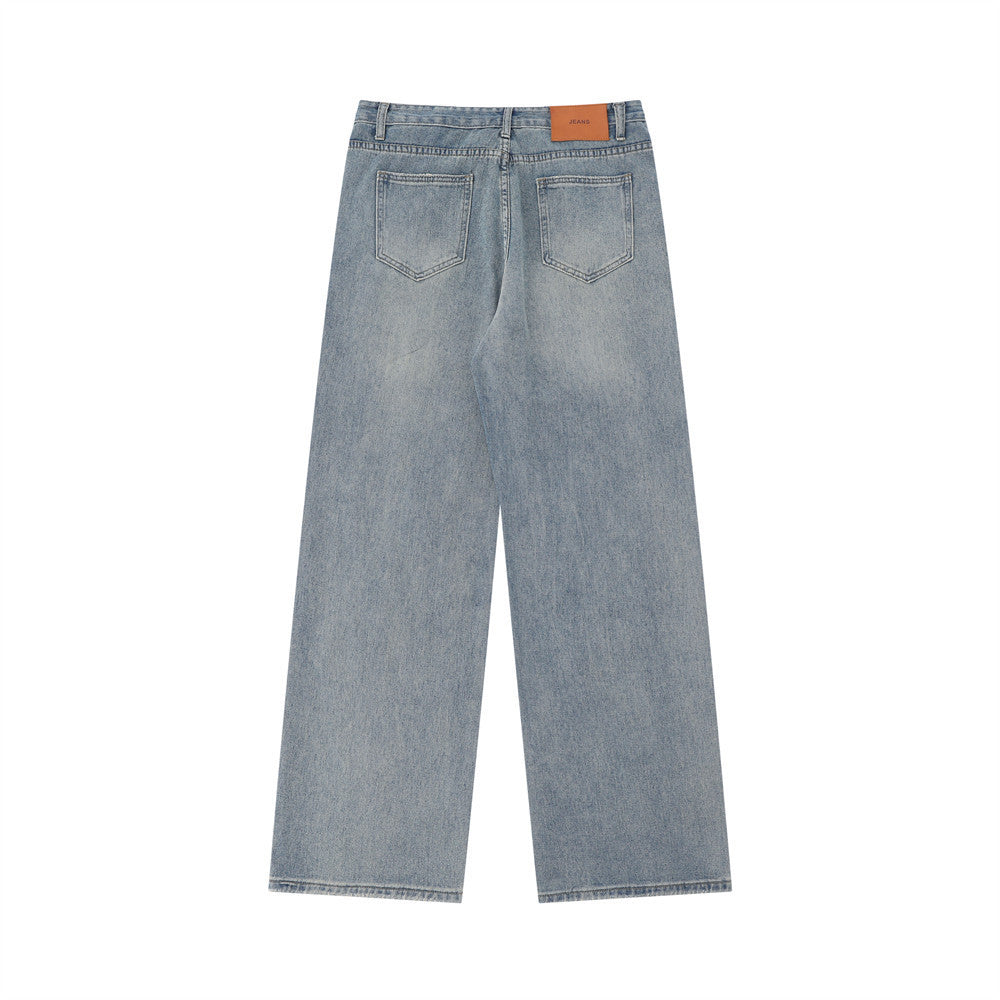 Fashion Straight Washed Jeans For Men